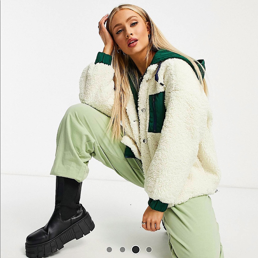 QED London teddy jacket